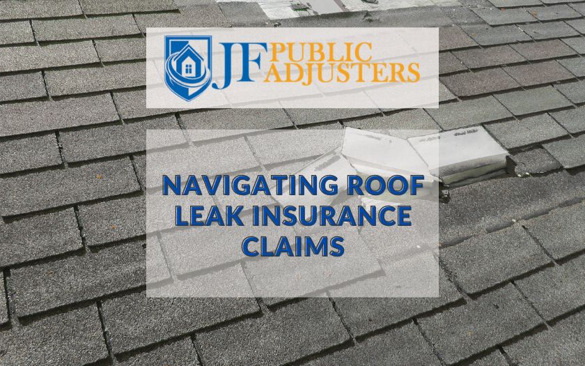 Roof leak insurance claim
